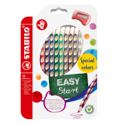 Buntstifte-Set EASYcolors 332/12-1, farbig sortiert, dreikant, ergonomisch, Packung