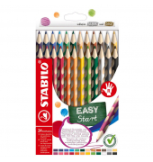 Buntstifte-Set EASYcolors 332/24, farbig sortiert, dreikant, ergonomisch, Packung