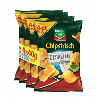 funny-frisch Chipsfrisch 5216 gesalzen 4 x 40G