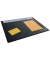 Schreibunterlage 650 x 500 mm, schwarz PP, mit transparenter Folienauflage