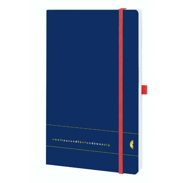 4004182504826 - Buchkalender 50485 Chronobook ozeanblau 1 Woche   2 Seiten 135x21cm (A5) 2025 4004182504826 Chronoplan