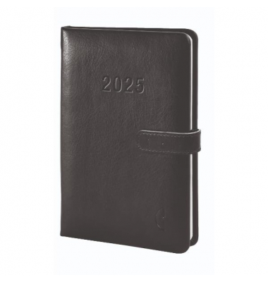 Buchkalender 50825, Chronobook Business, schwarz, 1 Woche / 2 Seiten, 9,5x14,5cm (Mini), 2025