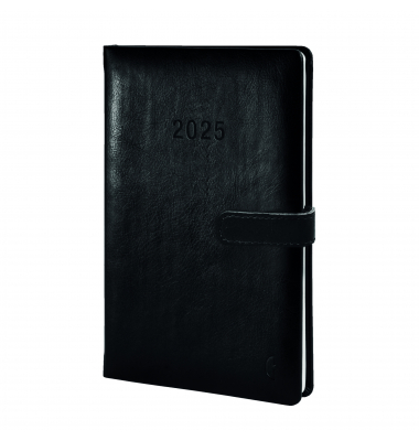 Buchkalender 50805, Chronobook Business, schwarz, 1 Woche / 2 Seiten, 14x21,5cm (A5), 2025
