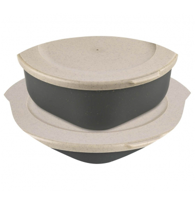Frischhaltedosen-Set Connect 7,3 cm hoch grau, 1 Set