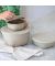 Frischhaltedosen-Set Connect 7,3 cm hoch beige, 1 Set