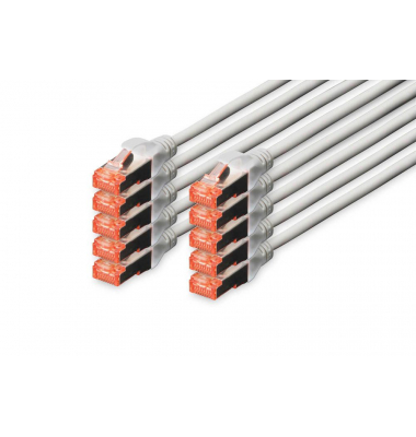 RJ45-SteckerRJ-45 Stecker Netzwerkkabel DK-1644-010-10 1,0 m grau