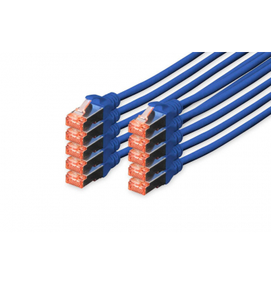 RJ45-SteckerRJ-45 Stecker Netzwerkkabel DK-1644-010-B-10 1,0 m blau