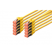 RJ45-SteckerRJ-45 Stecker Netzwerkkabel DK-1644-020-Y-10 2,0 m gelb