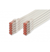 RJ45-SteckerRJ-45 Stecker Netzwerkkabel DK-1644-005-WH-10 0,5 m weiß