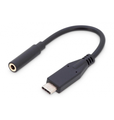 USB-C3,5 mm Kabel AK-300321-002-S 20,0 cm schwarz