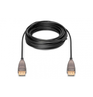 DisplayPortDisplayPort Glasfaserkabel AK-340107-150-S 10,0 m schwarz