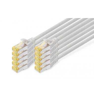 RJ45-SteckerRJ-45 Stecker Netzwerkkabel DK-1644-A-010-10 1,0 m grau