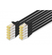 RJ45-SteckerRJ-45 Stecker Netzwerkkabel DK-1644-A-010-BL-10 1,0 m schwarz