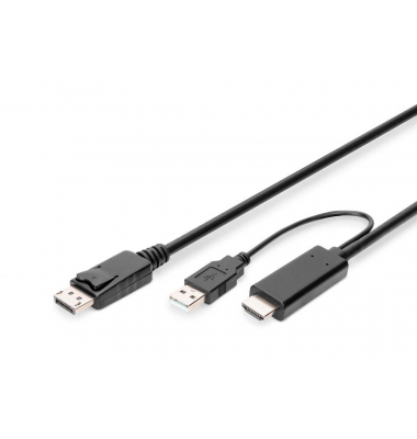 HDMIDisplayPort Kabel AK-330111-020-S 2,0 m schwarz