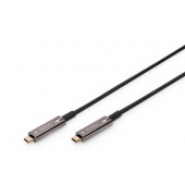 USB-CUSB-C Glasfaserkabel AK-330160-150-S 10,0 m schwarz