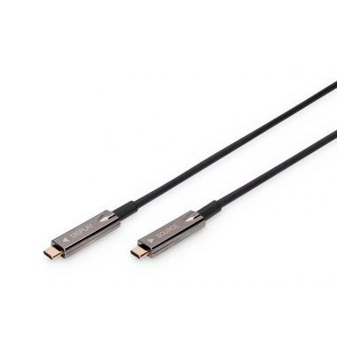 USB-CUSB-C Glasfaserkabel AK-330160-150-S 15,0 m schwarz