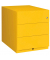 Rollcontainer Note NWA59M7SSS102 Metall gelb, 3 normale Schubladen, abschließbar