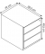Rollcontainer Note NWA59M7SSS102 Metall gelb, 3 normale Schubladen, abschließbar