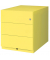 Rollcontainer Note NWA59M7SSS102 Metall gelb, 3 normale Schubladen, abschließbar