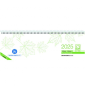 Schreibtischquerkalender 116-0700, Recycling, 1 Woche / 2 Seiten, 29,6x9,9cm, 2026
