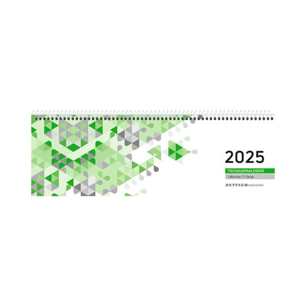 4006928024674 - Schreibtischquerkalender 146-0013 1 Woche   1 Seite 296x99cm 2025 4006928024674 Zettler