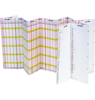 Urlaubsplaner 1070135005, 12 Monate / 1 Seite, 138x30cm, 2027