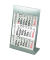 Dreimonatskalender Tischaufsteller M3TKM, 3 Monate / 1 Seite, 11x22cm, 2025