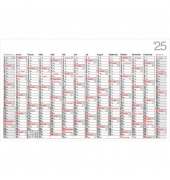 Plakatkalender K14, Lambda, 14 Monate / 1 Seite, 114x68,5cm, 2027