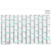 Plakatkalender M12, Sigma, 12 Monate / 1 Seite, 67x47cm, 2027