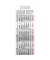 Sechsmonatskalender M6MF, 6 Monate / 1 Seite, 30x81cm, 2025