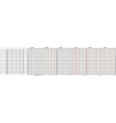 Urlaubsplaner 12-22, 1 Jahr / 1 Seite, 230x30cm, für 35 Mitarbeiter, 2026