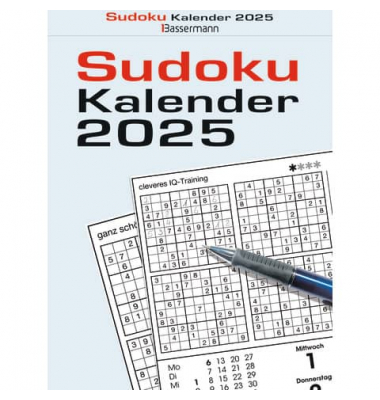 Tagesabreißkalender 4533, Sudoku, 1 Tag / 1 Seite, 16,5x22cm, 2025