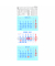 Dreimonatskalender 952-0000, 3 Monate / 1 Seite, 29,5x80cm, 2025