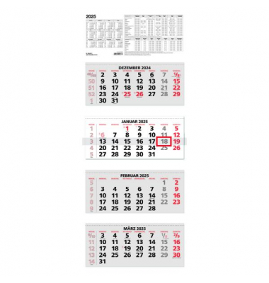 Viermonatskalender 964-0011, 4 Monate / 1 Seite, 33x80cm, 2027