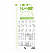Urlaubsplaner 992-0700, NATURA, 16 Monate / 1 Seite, 100x29,7cm, für 25 Mitarbeiter, 2025