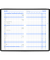 Taschenkalender 520-1020, schwarz, 1 Monat / 2 Seiten, 9,5x16cm (A6), 2025