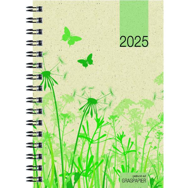4006928021185 - Taschenkalender 639-0640 Graspapier grün 1 Woche 2 Seiten 10x14cm (A6) 2025 4006928021185 Zettler 4006928021185 - Taschenkalender 639-0640 Graspapier grün 1 Woche 2 Seiten 10x14cm (A6) 2025 4006928021185 Zettler