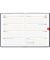 Taschenkalender 640-1001, farbig sortiert, 1 Woche / 2 Seiten, 10,2x14,2cm (A6), 2025