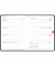 Taschenkalender 660-1020, schwarz, 1 Woche / 2 Seiten, 8,3x10,7cm (A7), 2025