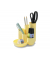 Schreibtisch-Organizer CAMPUS pastellgelb Polystyrol 5 Fächer 13,1 x 15,4 x 13,7 cm