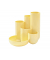 Schreibtisch-Organizer CAMPUS pastellgelb Polystyrol 5 Fächer 13,1 x 15,4 x 13,7 cm