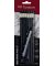 Bleistift-Set Mono, MONO-6PC-SET, 6x schwarz/weiß, k.A., 2H,HB,B,2B,4B,6B