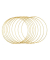 Metallringe-Set beschichtet gold Ø 25,0 cm
