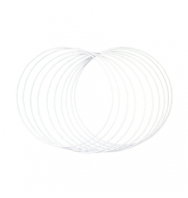 Metallringe-Set beschichtet weiß Ø 25,0 cm