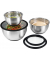 Schüssel-Set Edelstahl, Set 6-tlg. DELUXE schwarz, silber