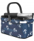 Einkaufskorb Falko Duo, dunkelblau mit weißen Ankern 06941 Reißverschluss, außen 48x24x28cm, Aluminium; Polyester dunkelblau/wei