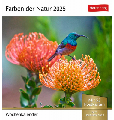 Bildkalender 3309952, Farben der Natur, 1 Woche / 1 Seite, 16x17,5cm, 2026