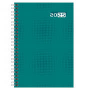Buchkalender 7021007045, Futura 2, petrol, 1 Woche / 2 Seiten, 14,8x20,8cm, 2026