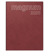 Buchkalender 7027042295, magnum, bordeaux, 1 Woche / 2 Seiten, 18,3x24cm (ca A5), 2027