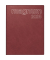 Buchkalender 7027042295, magnum, bordeaux, 1 Woche / 2 Seiten, 18,3x24cm, 2025